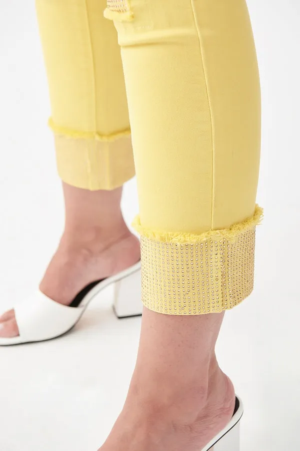 Joseph Ribkoff Yellow Ankle Pants