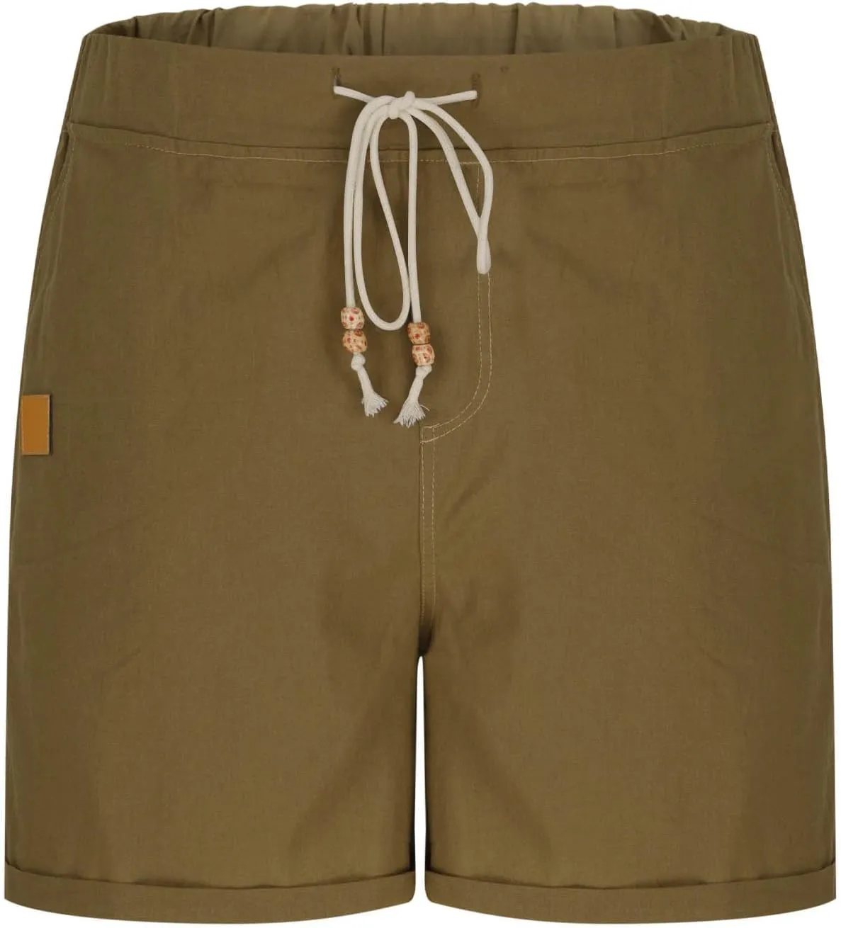 Linen Shorts for Men Casual Drawstring Elastic Waist Quick Dry Summer Beach Shorts with Pockets for Summer