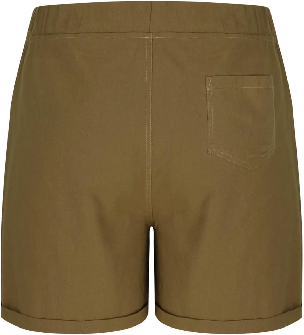 Linen Shorts for Men Casual Drawstring Elastic Waist Quick Dry Summer Beach Shorts with Pockets for Summer
