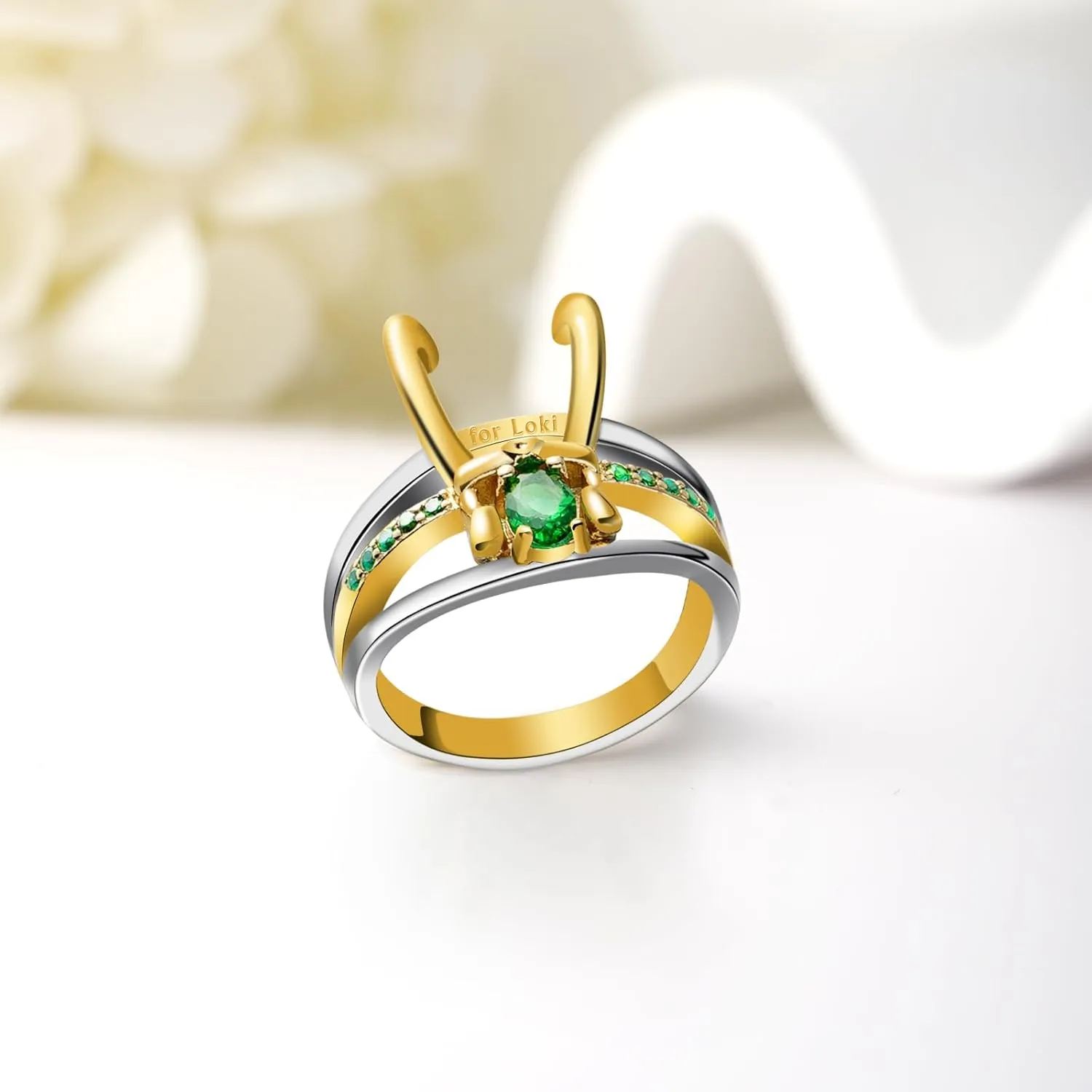 Loki Ring Superhero Helmet Ring, for Unisex Jewelry Marvel Gifts Halloween Cosplay Costume Jewelry Gifts