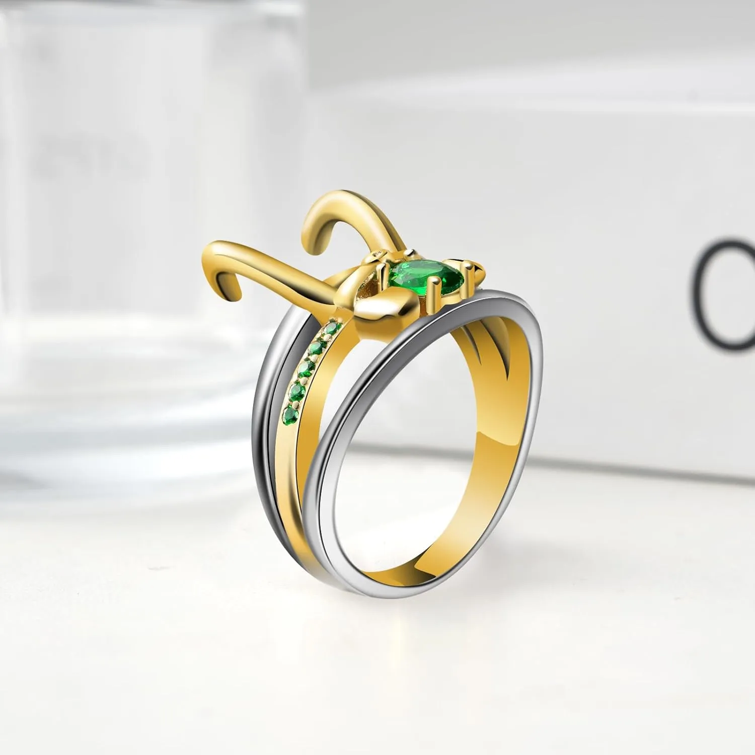 Loki Ring Superhero Helmet Ring, for Unisex Jewelry Marvel Gifts Halloween Cosplay Costume Jewelry Gifts