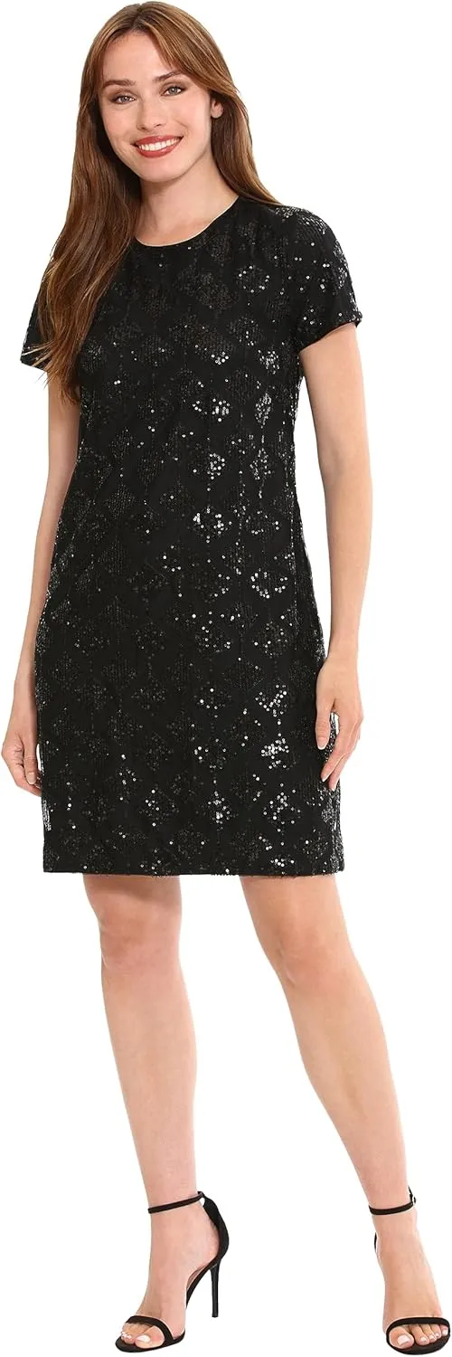 London Times Women's Sequin Dress Occasion Event Party