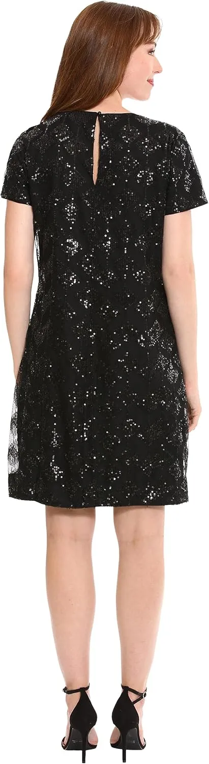 London Times Women's Sequin Dress Occasion Event Party