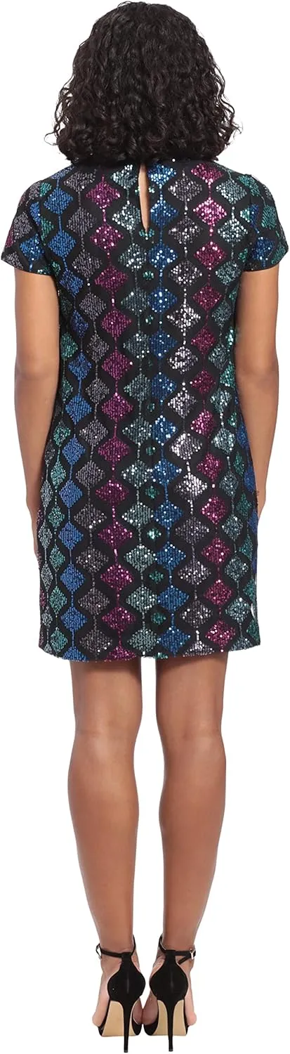 London Times Women's Sequin Dress Occasion Event Party