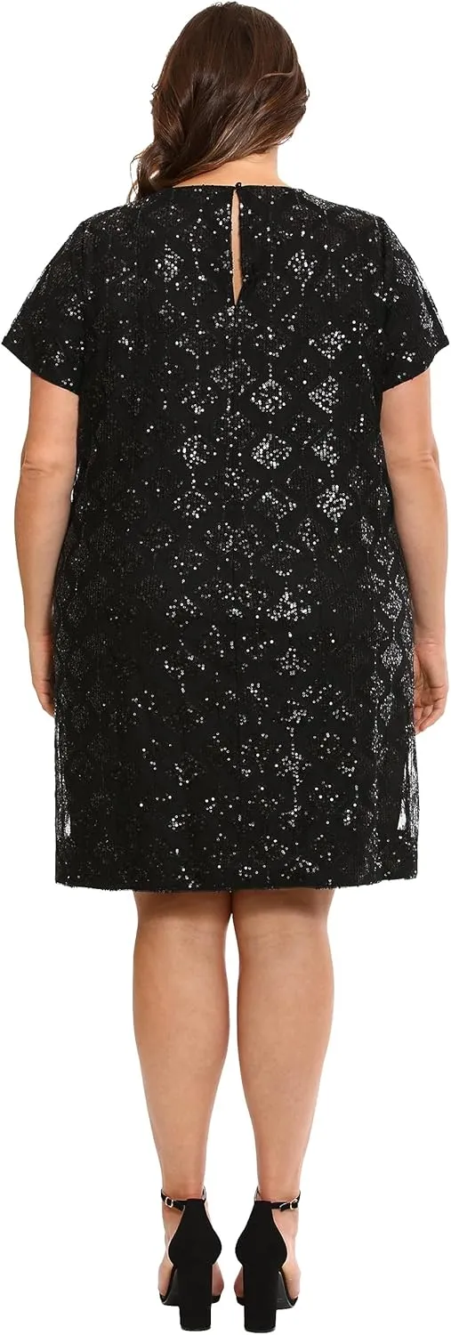 London Times Women's Sequin Dress Occasion Event Party