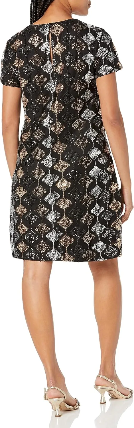 London Times Women's Sequin Dress Occasion Event Party
