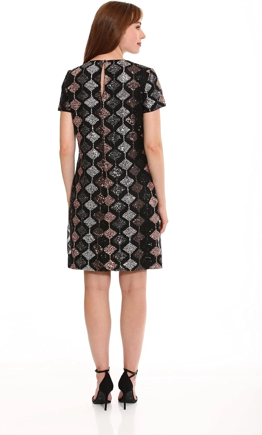 London Times Women's Sequin Dress Occasion Event Party