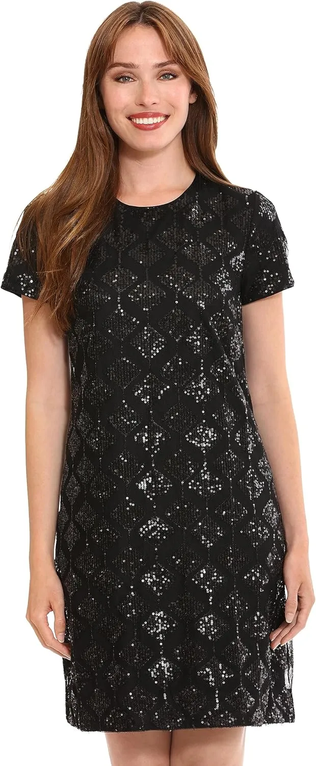London Times Women's Sequin Dress Occasion Event Party