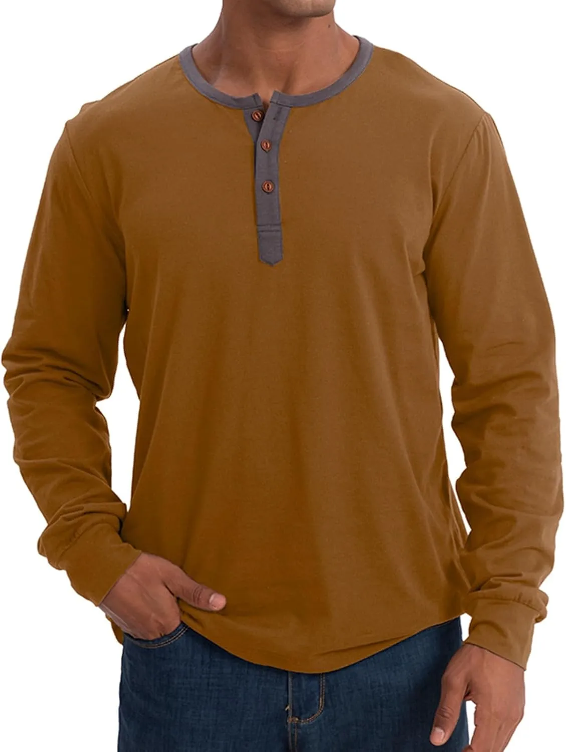 Long Sleeve Polo Shirts for Men Big and Tall Button Down Shirt Tops Casual Cotton Classic Work Collared Basic Golf Shirt