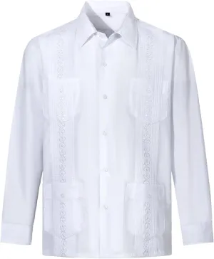 Long Sleeve T Shirt Men with Pocket Striped Causal Button Down Dress Shirt Lightweight Plus Size Lapel Loose Shirt Tops