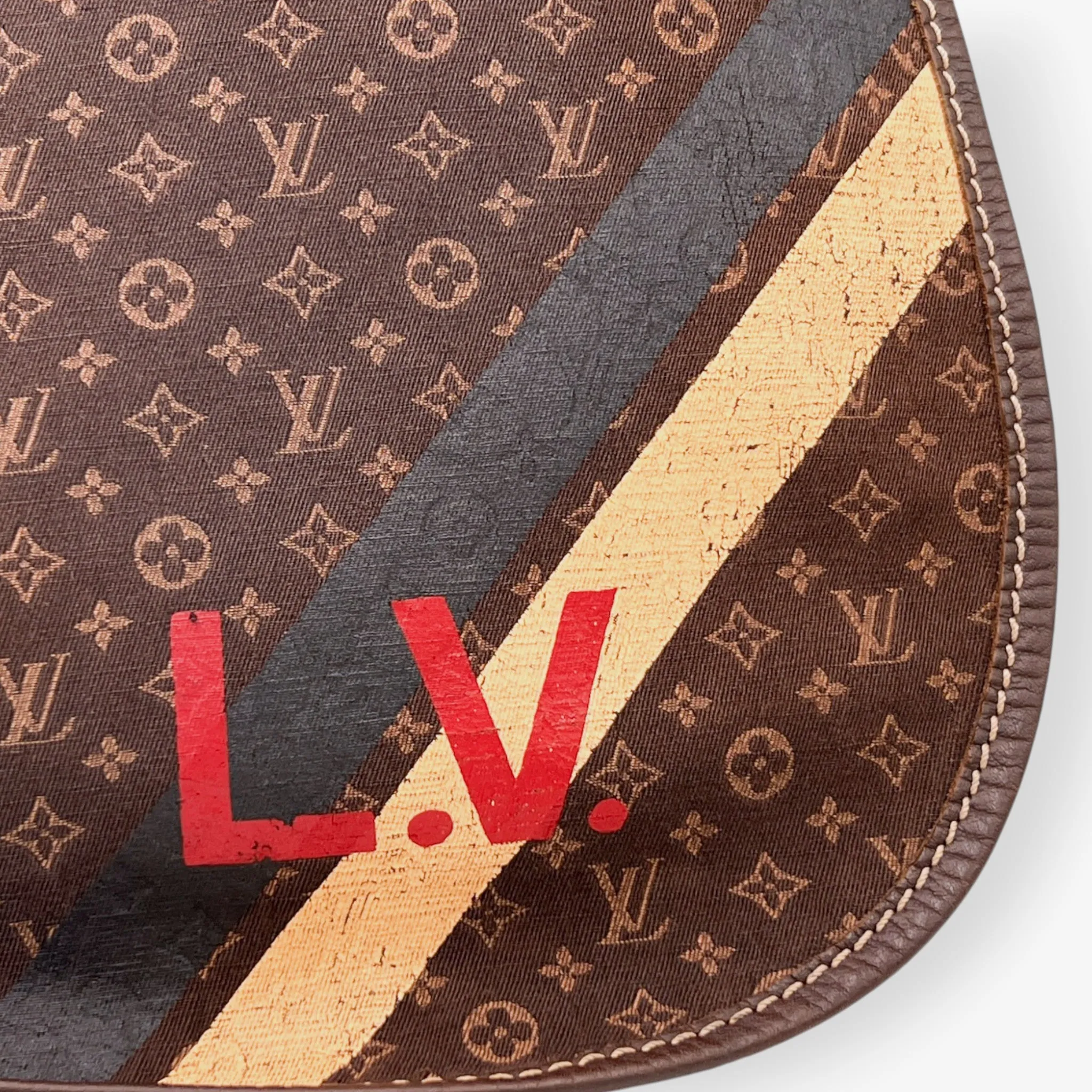 Louis Vuitton Limited Edition Amman Rope Handle & Flap Messenger Bag