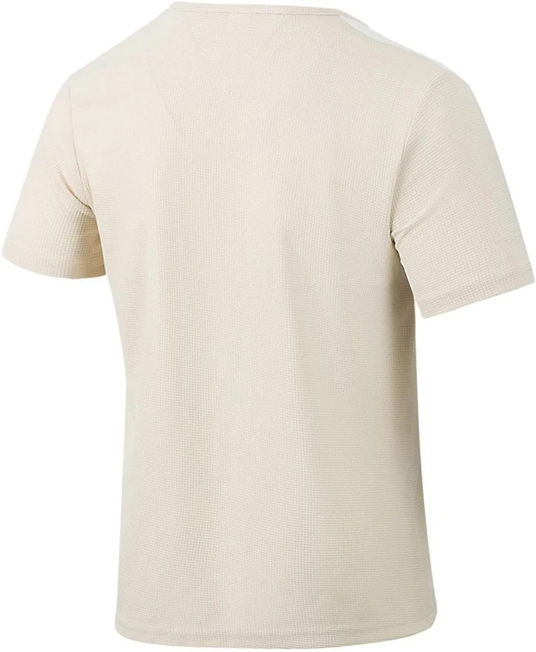 Men Cotton Linen Henley Shirts, Lace Up Short Sleeve V Neck for Beach Renaissance Viking Pirate Hippie, Cotton