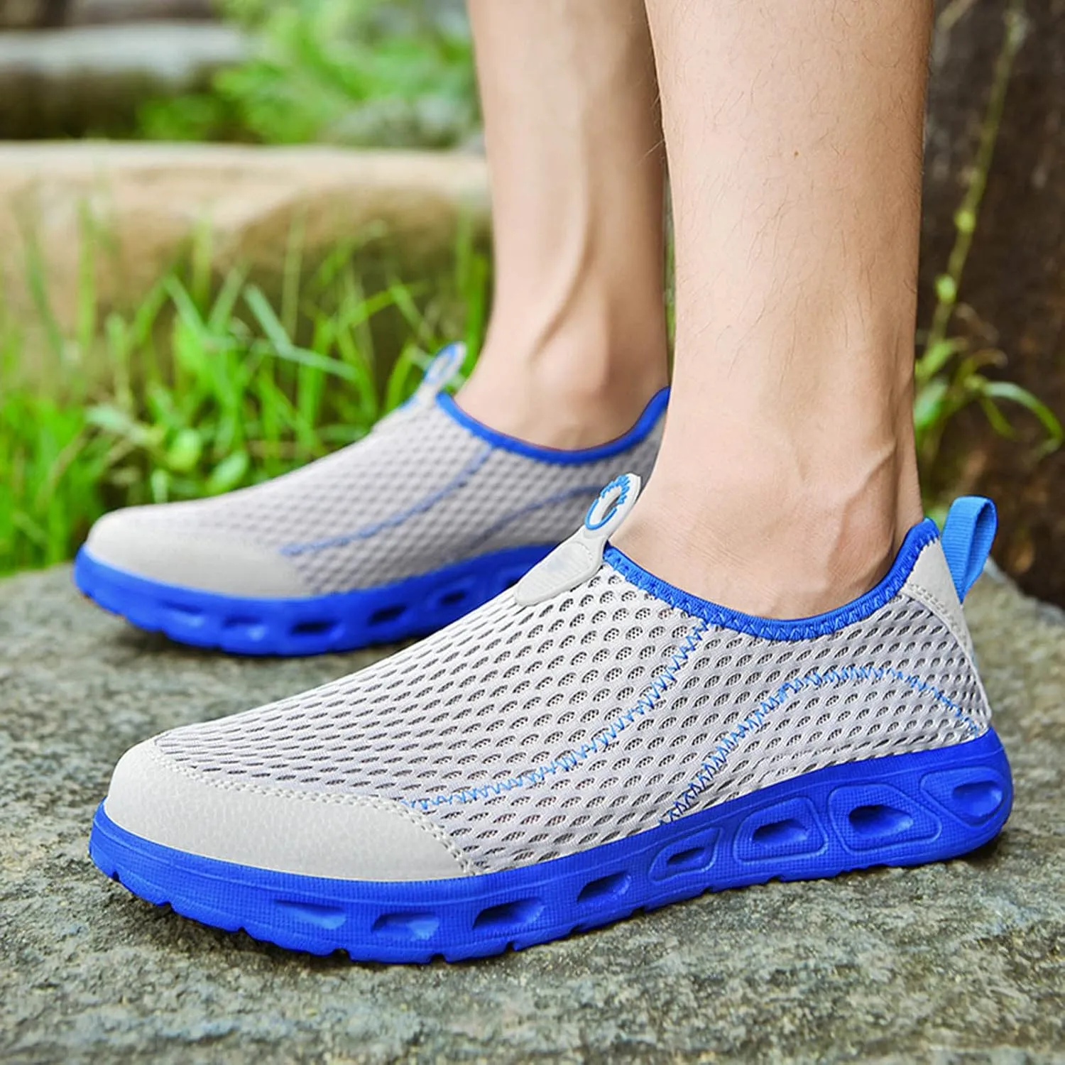 Men Sports Shoes Spring and Summer Fashionable New Pattern Mesh Breathable Comfortable Non Slip Soft Sole Sneaker