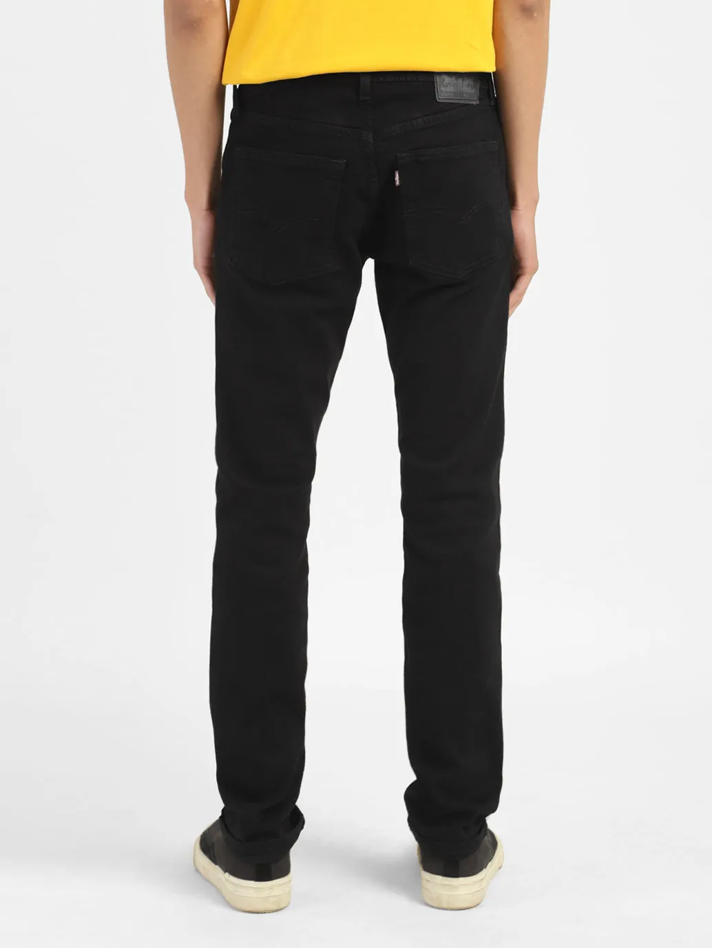 Men's 65504 Black Skinny Fit Mid Rise Jeans