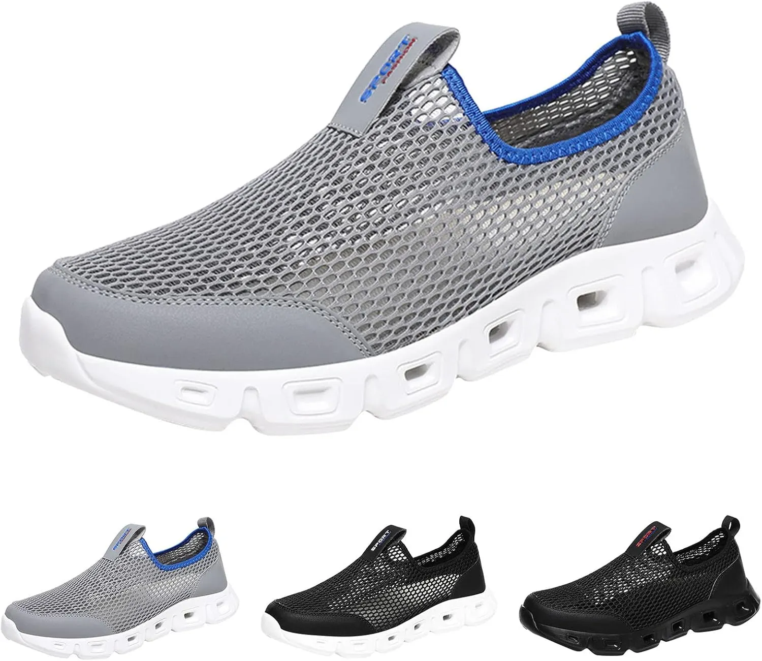 Men's Fashion Sneakers Mens Tennis Shoes Shoe for Men Slip on Shoe for Men Mesh Running Trail Sneaker