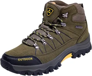 Men's Hiking Shoes Breathable High Top Walking Sneaker Athletic Sport Shoes Outdoor Lightweight Casual Working Shoe