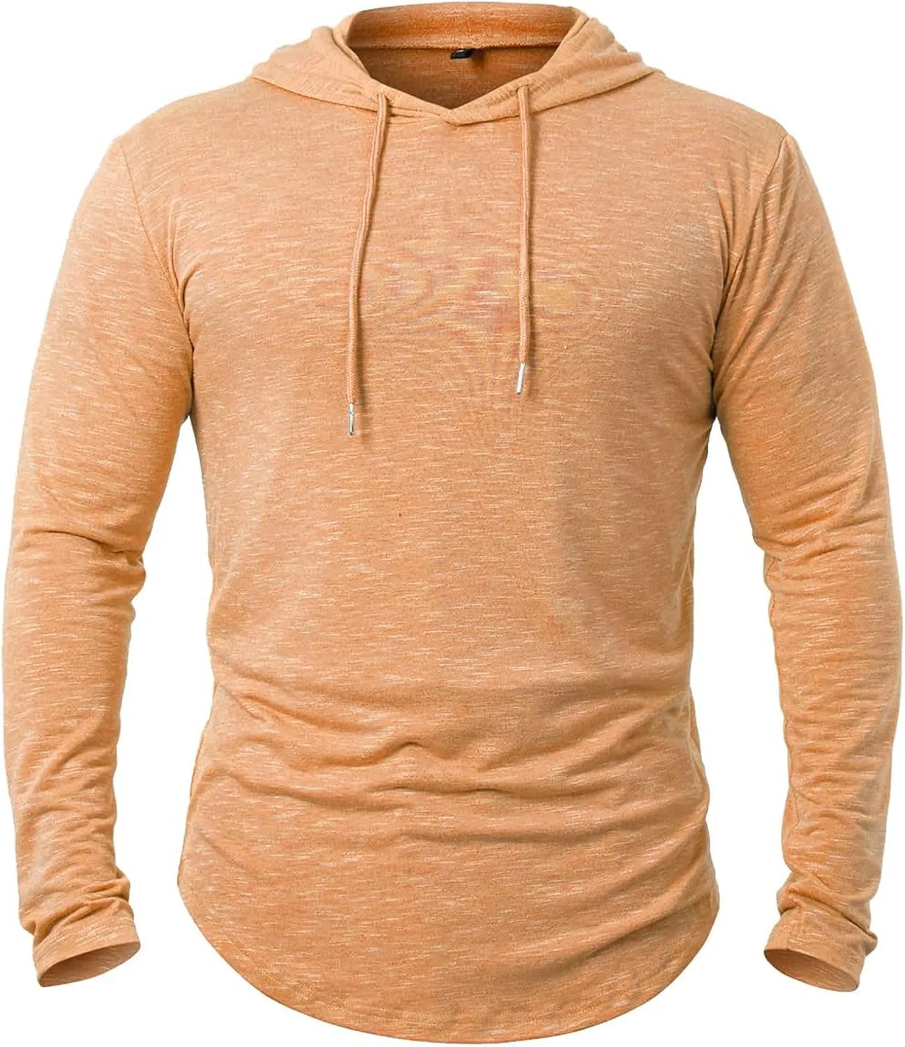 Mens Hoodie Shirts Long Sleeve Solid Color Hooded Sweatshirts Tops Lightweight Plus Size Loose Fit Pullover Shirt S-2XL