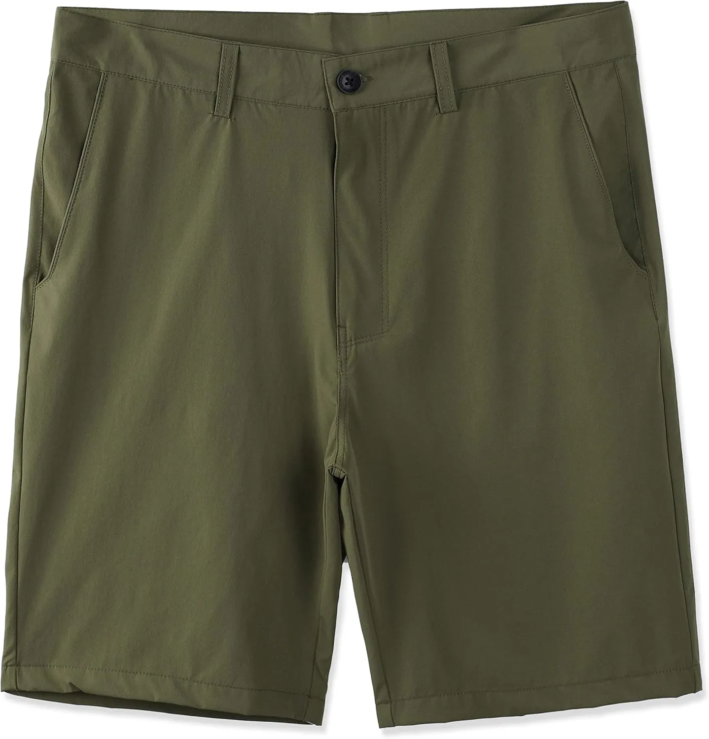 Men's Performance Quick Dry Slim Fit 9 Inch Active Hybrid Dress Chino Golf Hiking Shorts