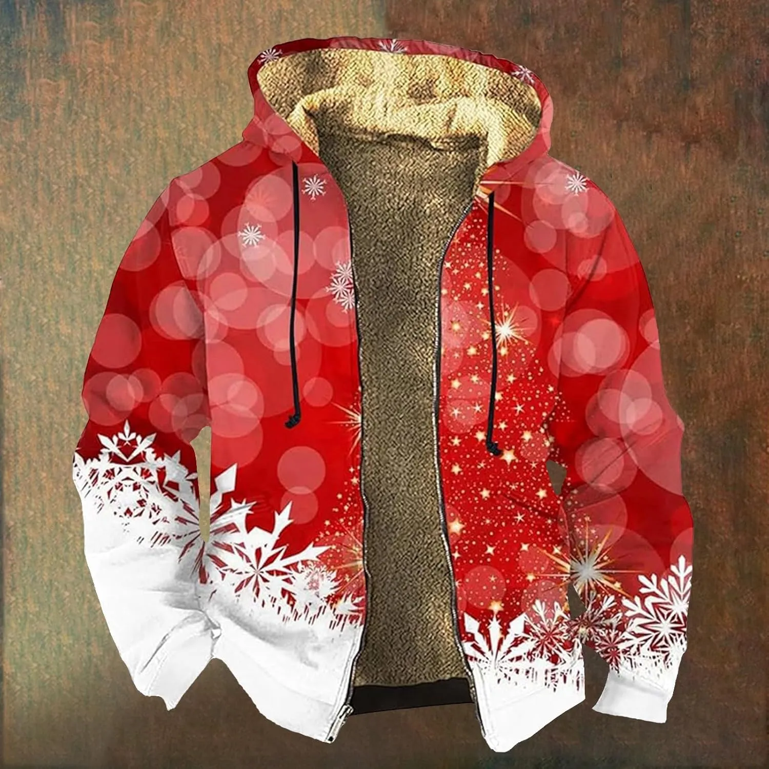 Men's Puffer Jacket Waterproof Winter Coats Western Cowboy 3D Printed Hooded Thermal Snowboard Jacket Parka Raincoat