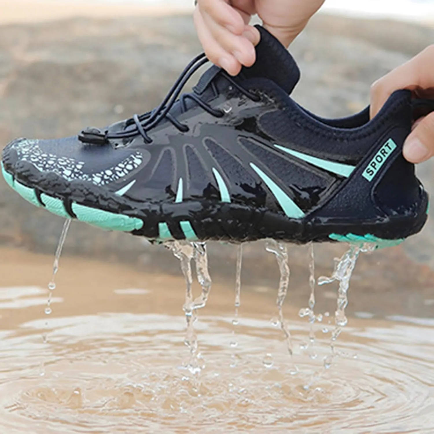 Mens Quick Drying Wading Shoes Summer Swim Sports Shoes for Boating Diving Fishing Lightweight Surfing Shoe