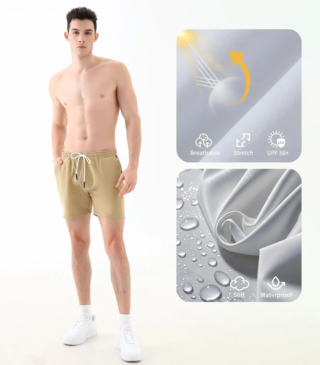 Men's Shorts ??Comfortable Casual Shorts for Men | Breathable Beach Shorts | Perfect for Sports & Gym Wear