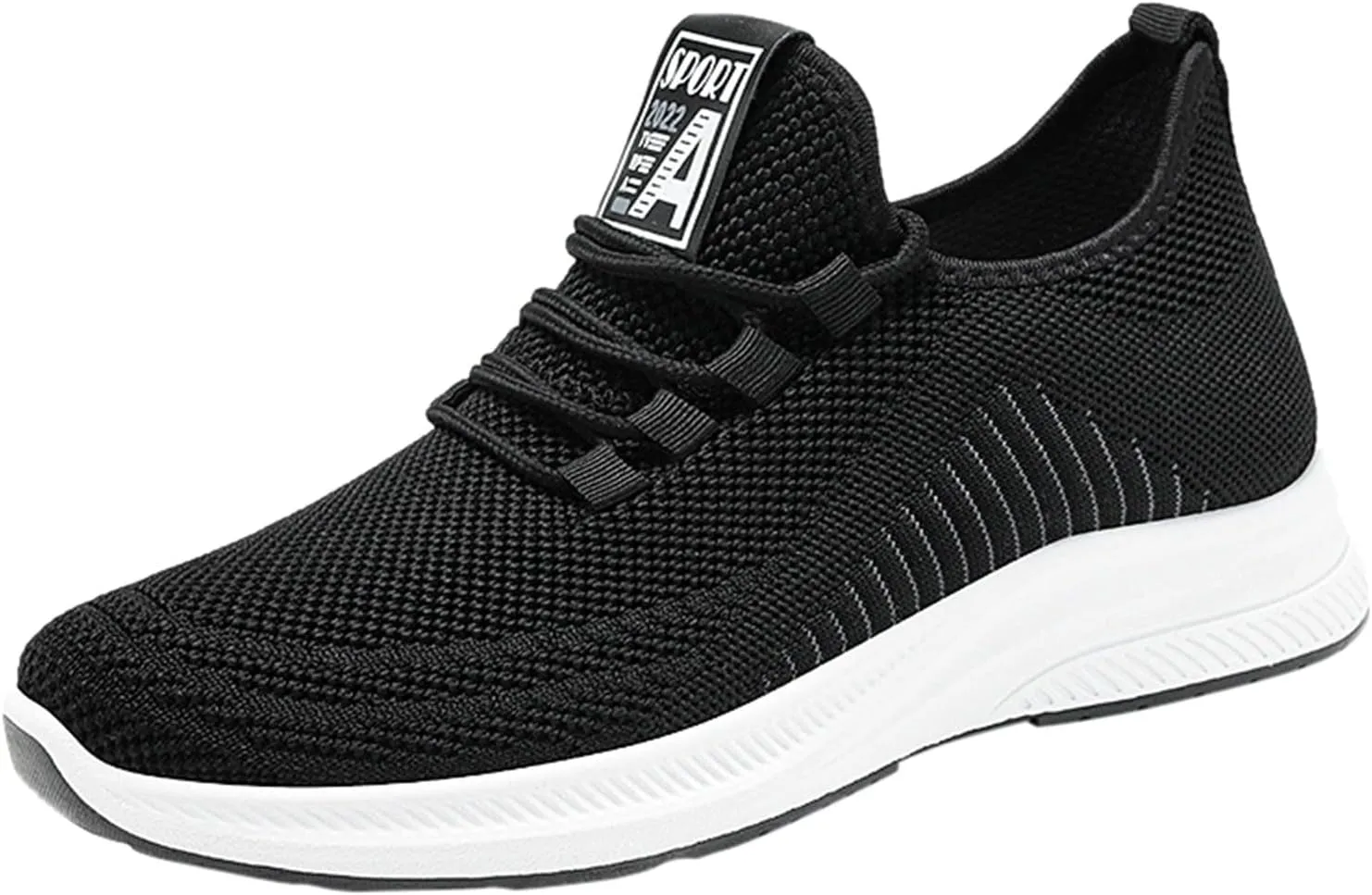 Men's Sneakers Mens Black Sneakers Breathable Mesh Fashion Wide Toe Box Sneaker Lightweight Breathable Mesh Slide Shoe Work Shoes Men Shoe