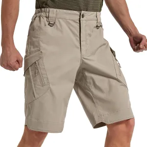 Men's Stretch Cargo Shorts Lightweight Water Resistant Hiking Shorts Tactical Work Shorts with Multi Pockets