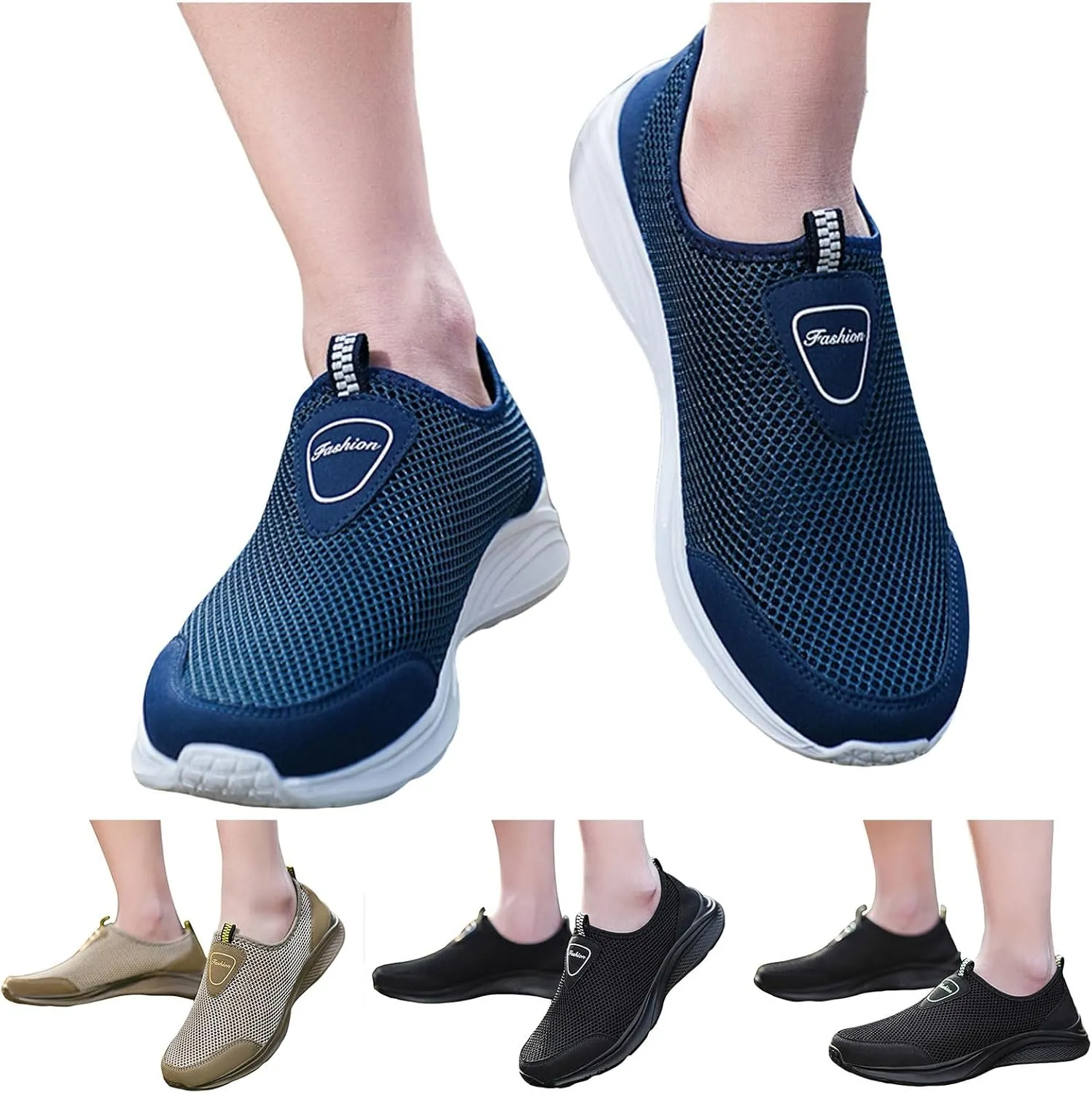 Mens Walking Shoes Mens Slip on Shoes Shoe for Men Slip on Shoe for Men Mesh Sport Sneaker