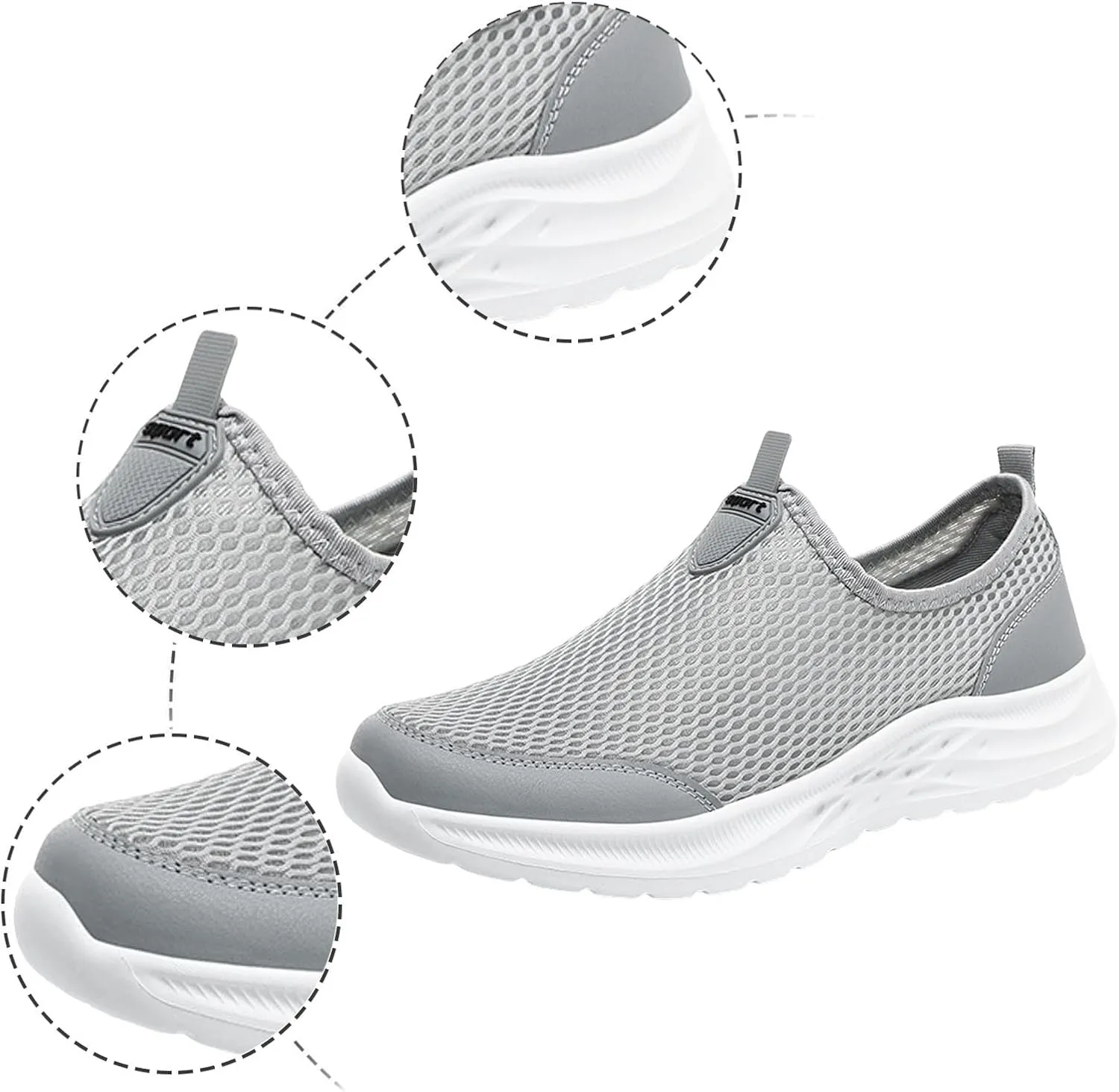 Mens Walking Shoes Mens Slip on Shoes Shoe for Men Slip on Shoe for Men Mesh Sport Sneaker
