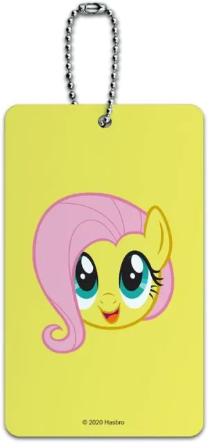 My Little Pony Fluttershy Face Luggage Card Suitcase Carry-On ID Tag
