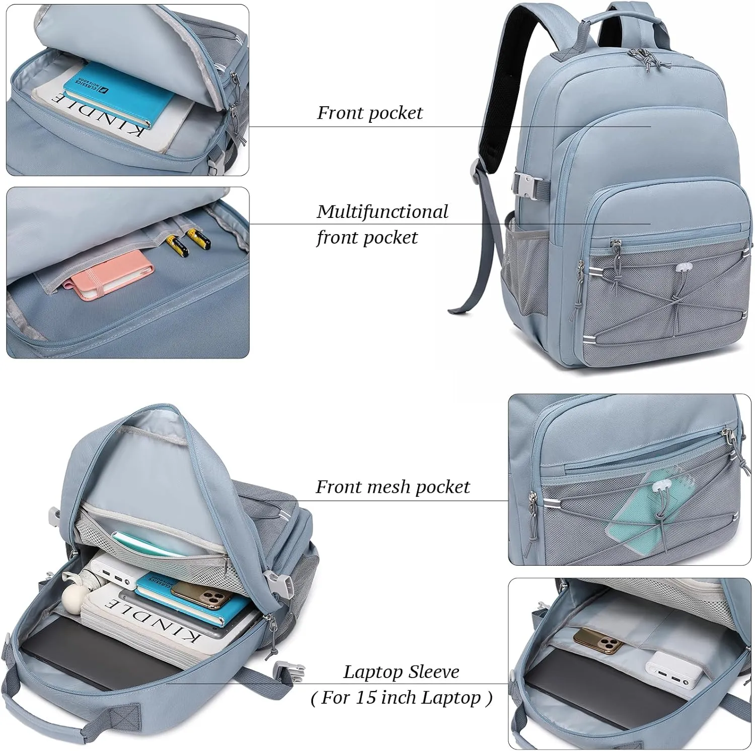 mygreen Stylish and Functional Teen Backpack - The Perfect Companion for Every Adventure Black
