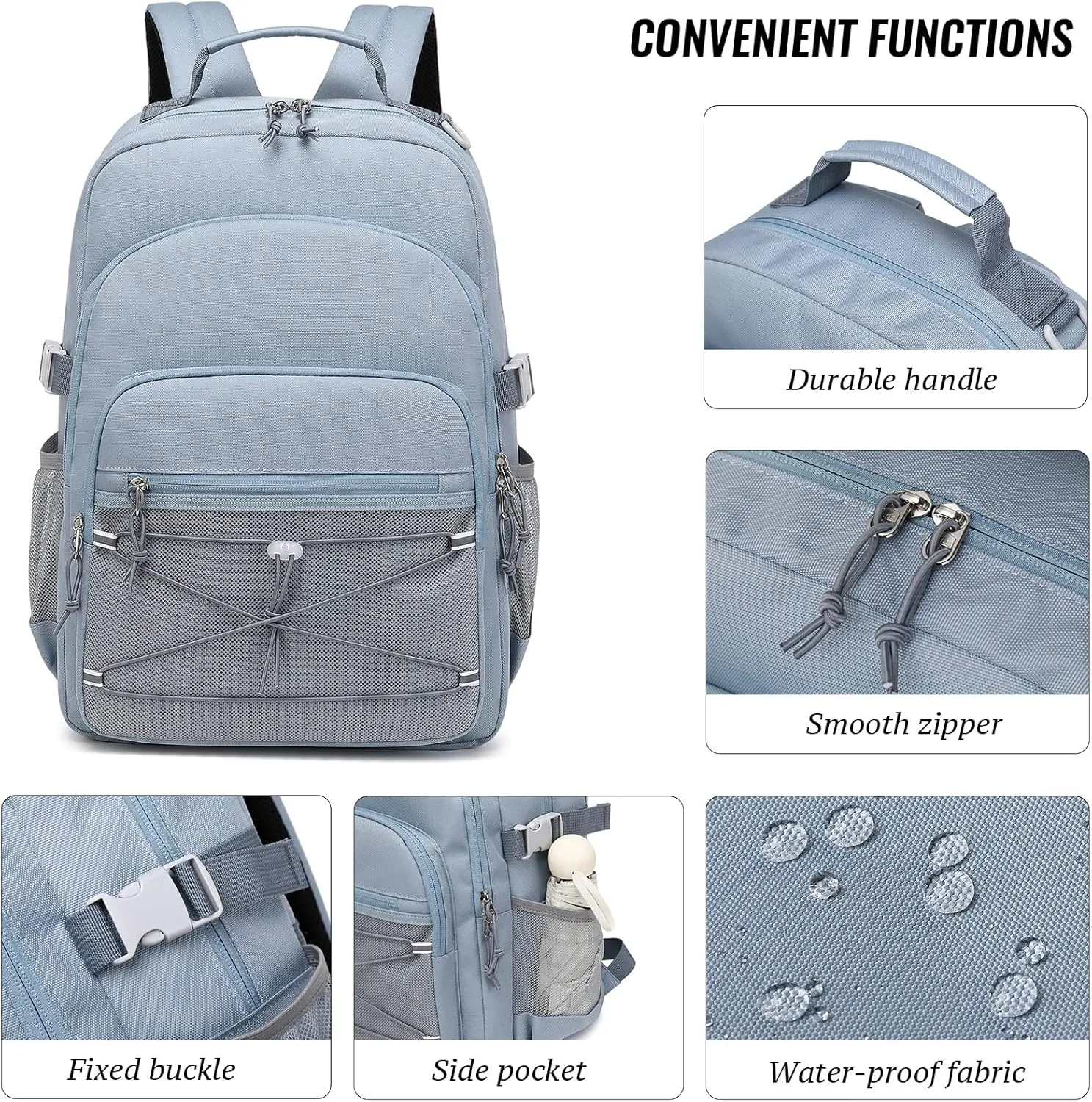 mygreen Stylish and Functional Teen Backpack - The Perfect Companion for Every Adventure Black