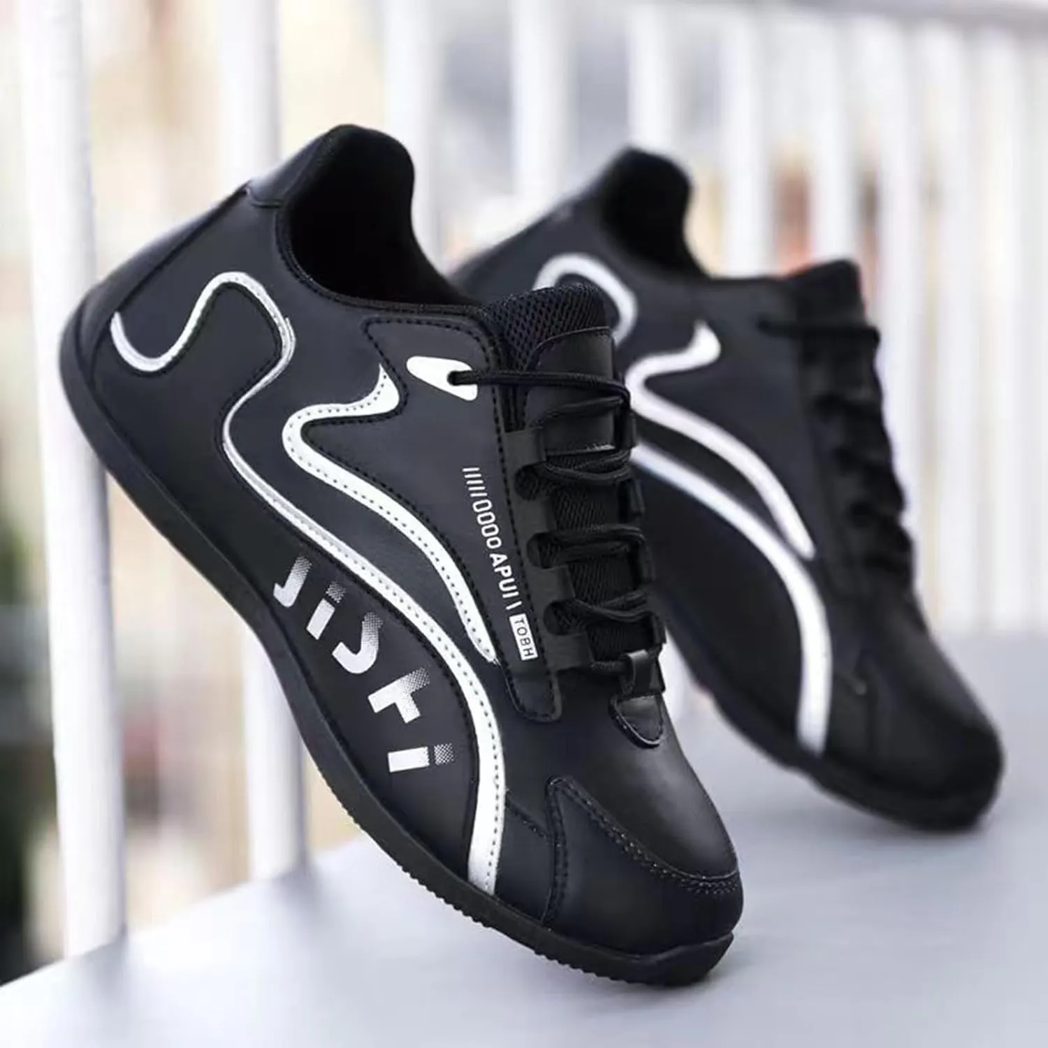 Non Slip Work Sport Shoes for Men Comfortable Lightweight Casual Walking Shoe Hook and Loop Orthopedic Sneakers