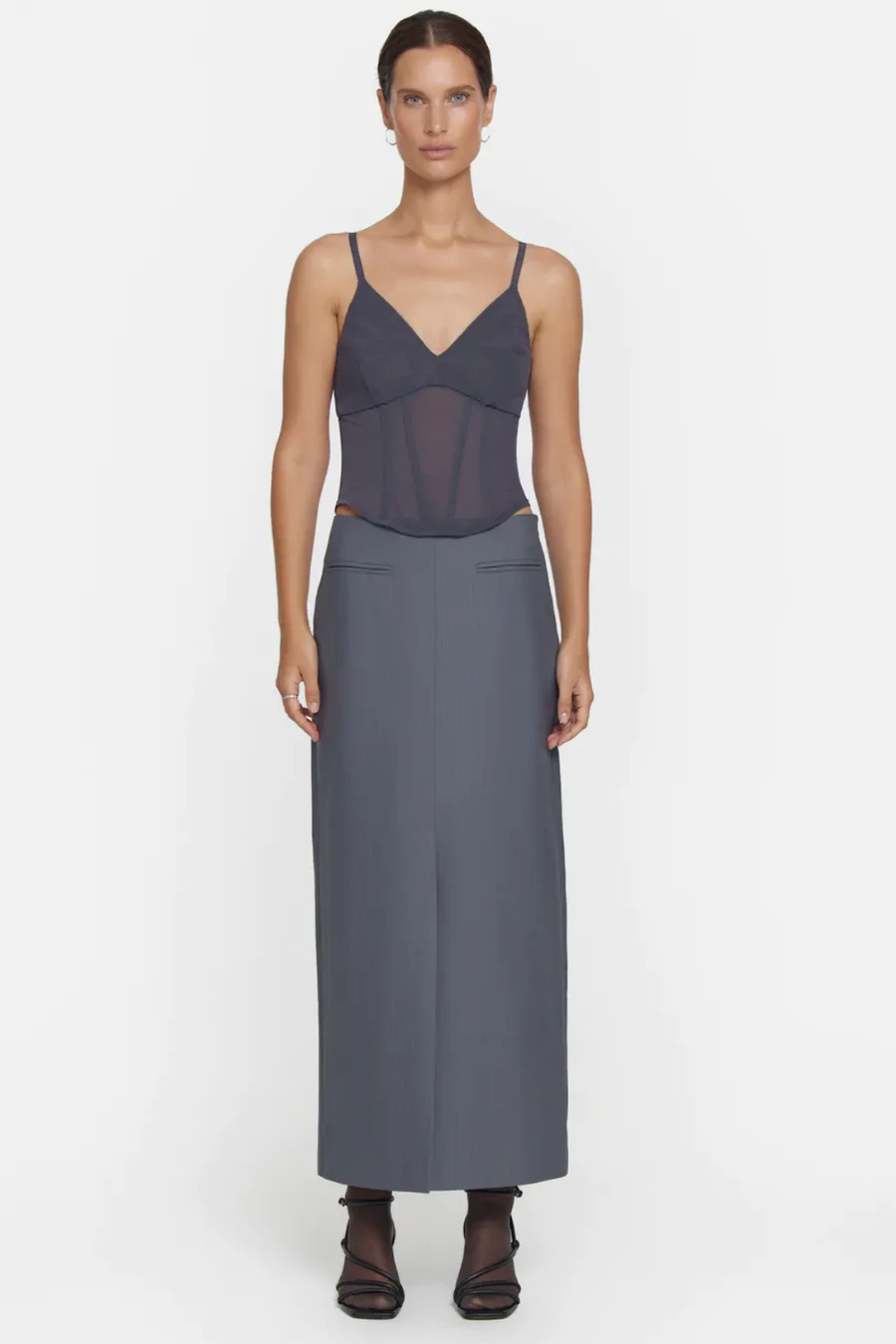 Omega Bustier Dark Silver