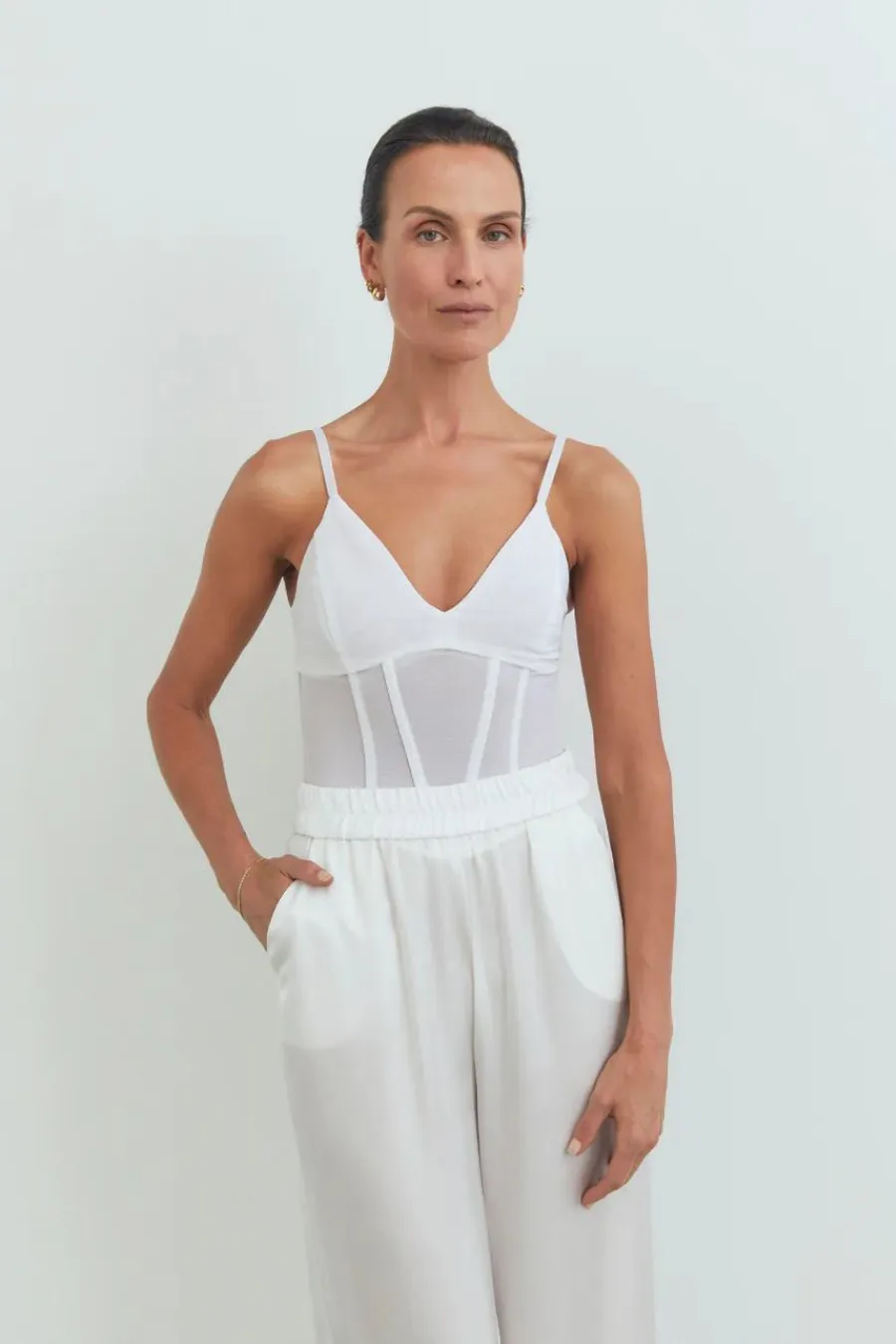 Omega Bustier White