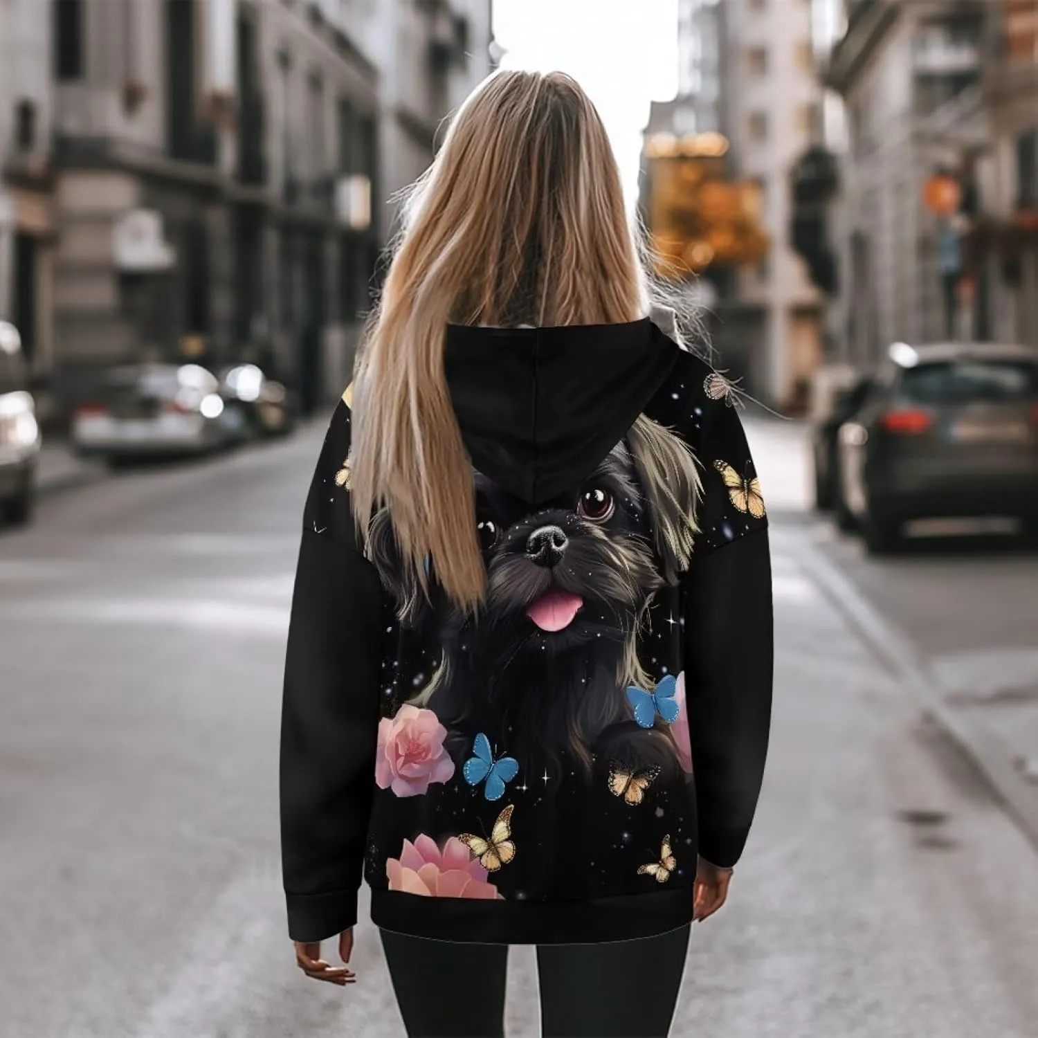Oversized Hoodie for Women Trendy Long Sleeve Sweatshirts, Fashion Pullover Blouses Soft Outfits Clothes