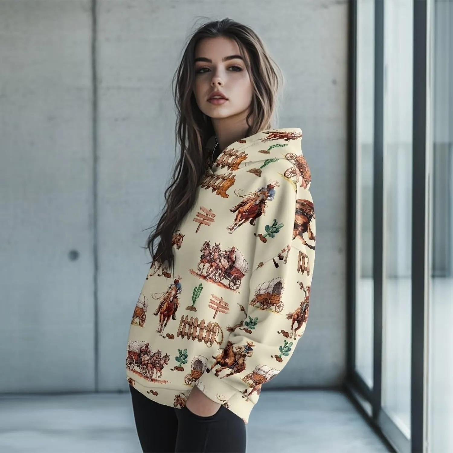 Oversized Hoodie for Women Trendy Long Sleeve Sweatshirts, Fashion Pullover Blouses Soft Outfits Clothes