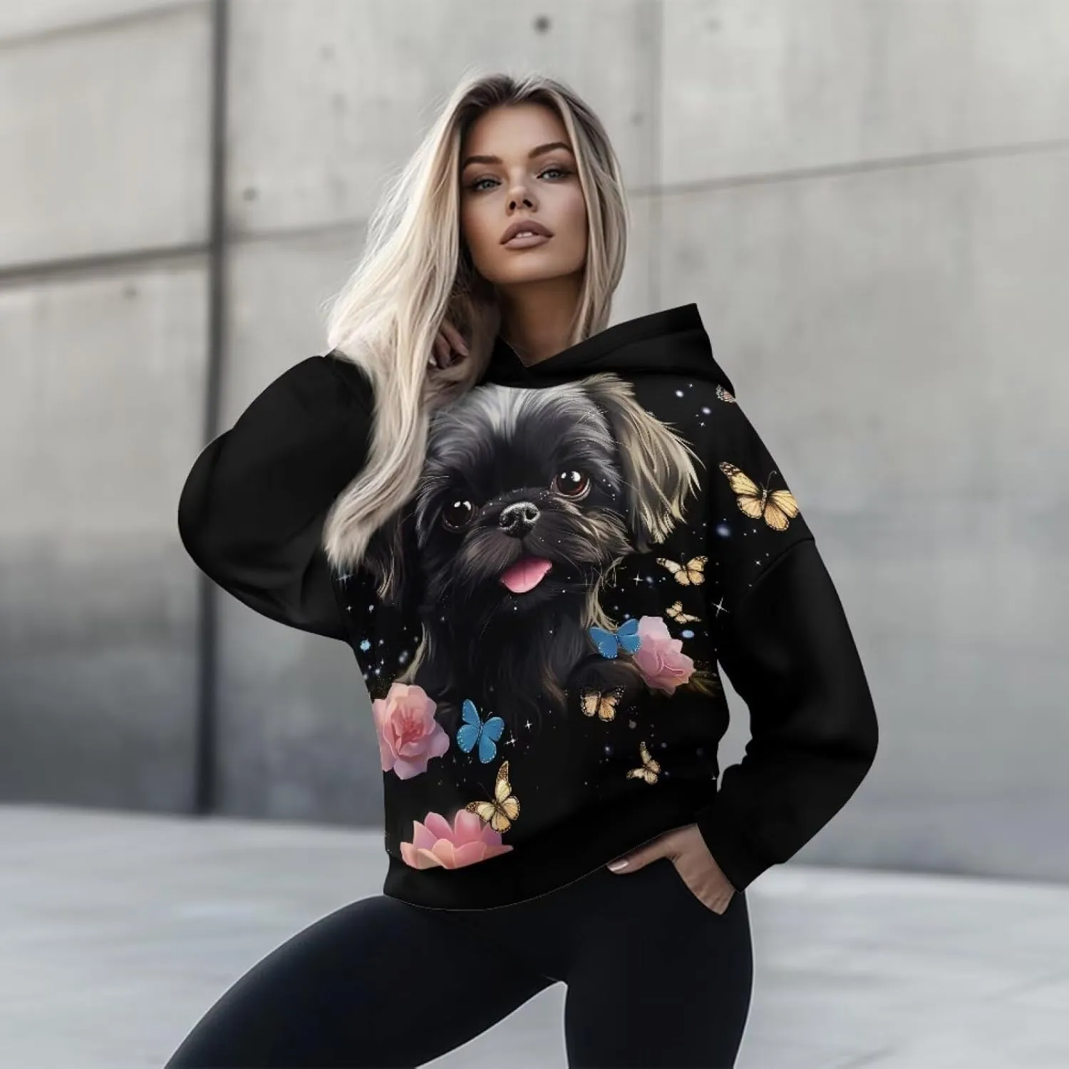 Oversized Hoodie for Women Trendy Long Sleeve Sweatshirts, Fashion Pullover Blouses Soft Outfits Clothes