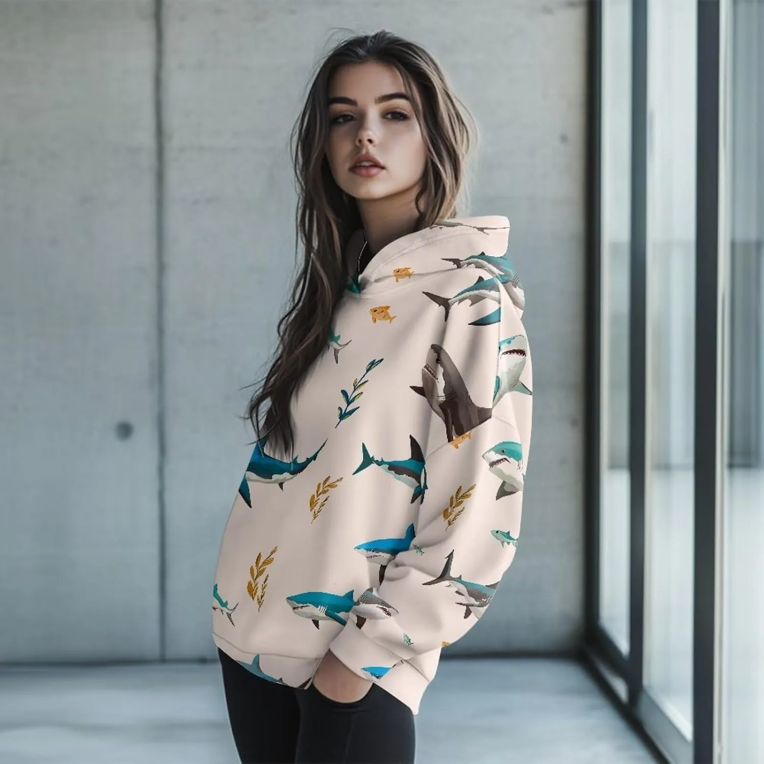 Oversized Hoodie for Women Trendy Long Sleeve Sweatshirts, Fashion Pullover Blouses Soft Outfits Clothes