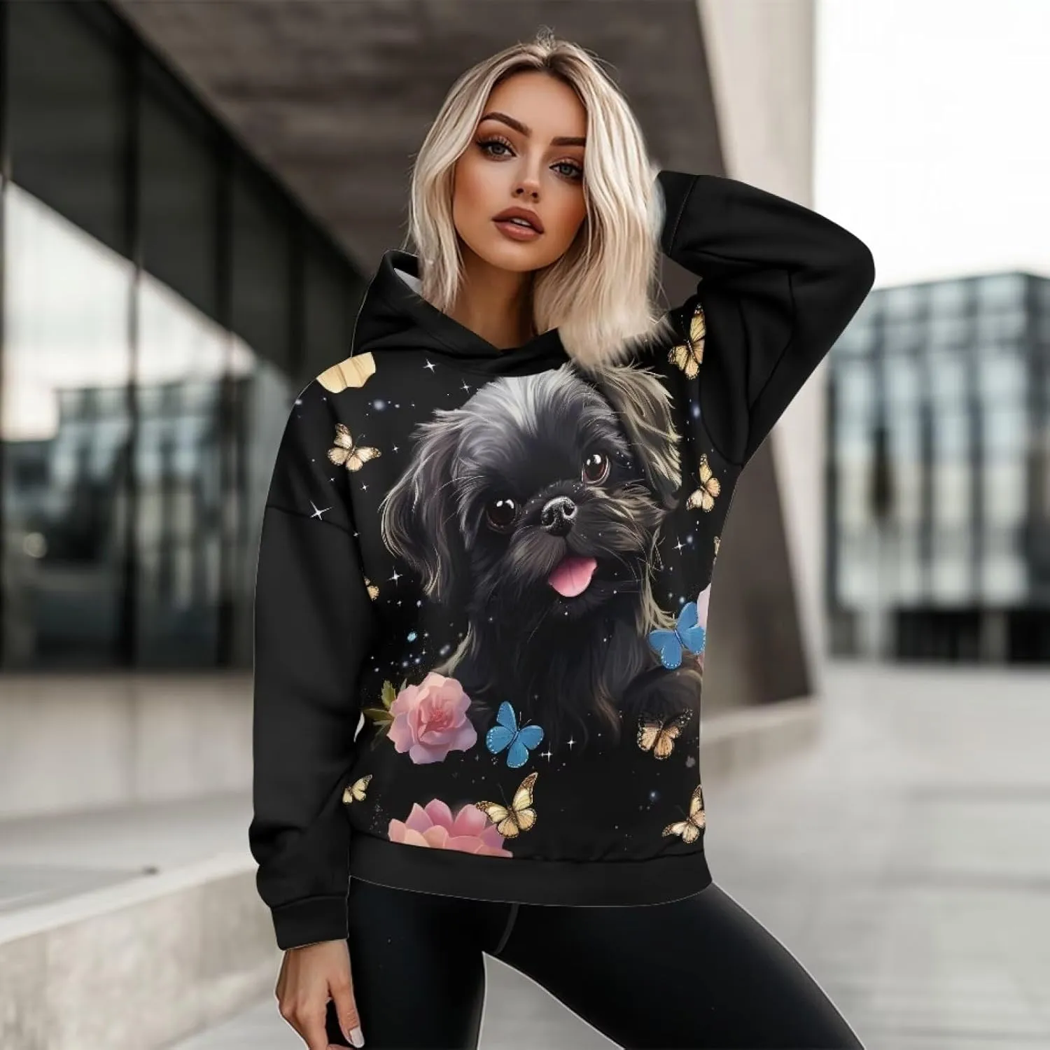 Oversized Hoodie for Women Trendy Long Sleeve Sweatshirts, Fashion Pullover Blouses Soft Outfits Clothes