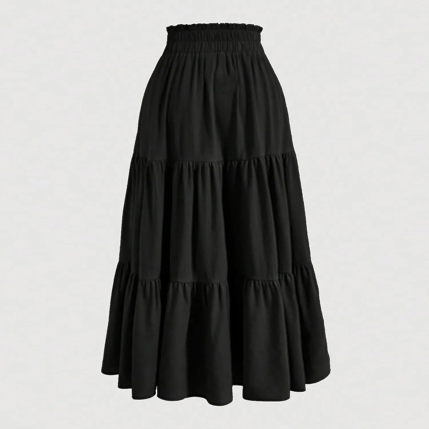Petite Midi Skirt Maxi Spring Flowy Boho Comfy Tiered Western Pleated Midi Skirts for Women