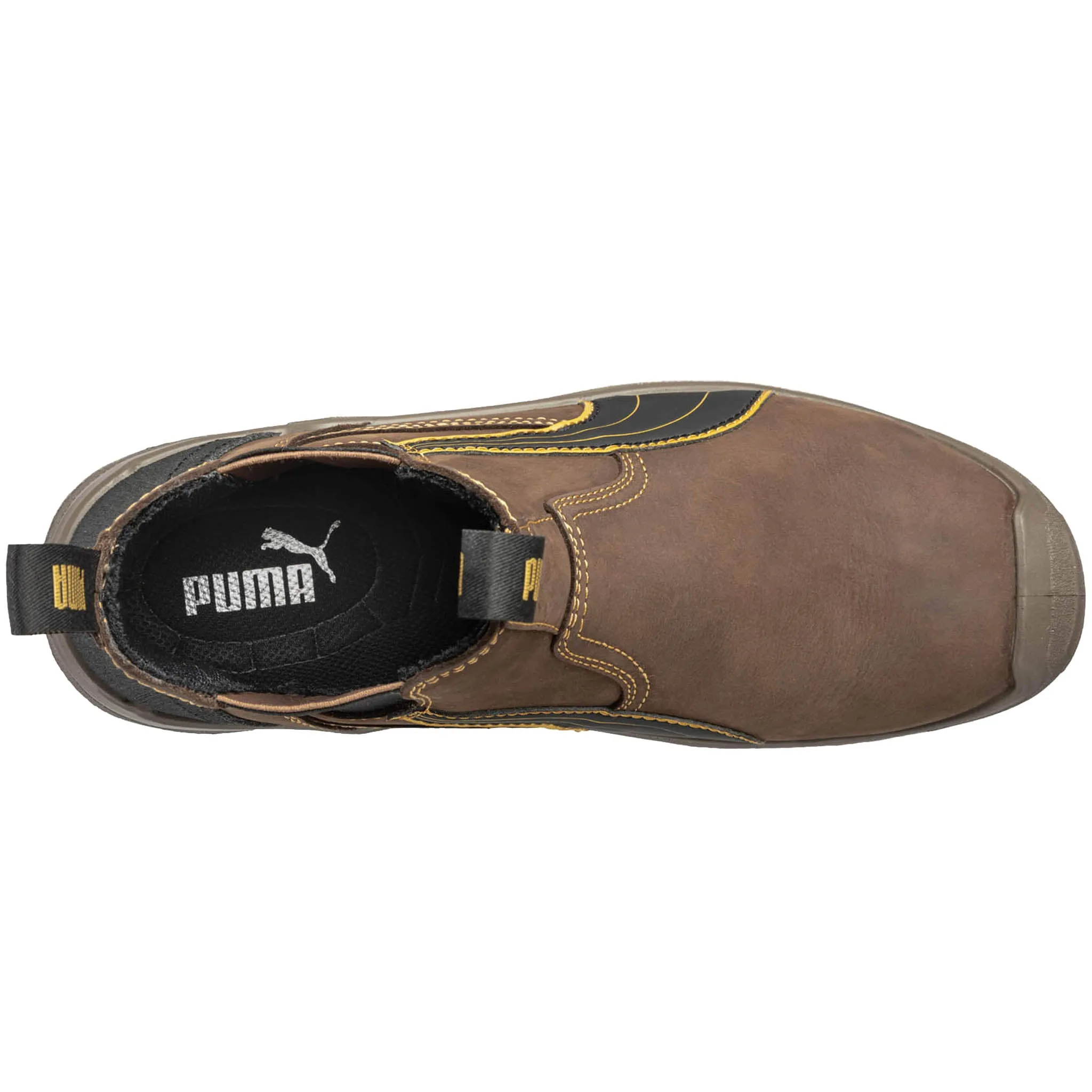 Puma Men's 630265 Tanami Mid Water-Resistant Composite Safety Toe Slip On Metal Free Work Boots