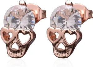 Punk Cute Skull Studs Womens Gothic Cool Statement Skeleton Jewelry Candy Skull Earrings Halloween Jewelry