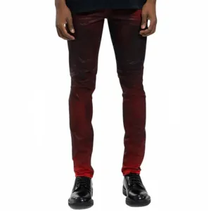 Purple Brand Molten Lava Coated Denim (Red) P001-MLCC423