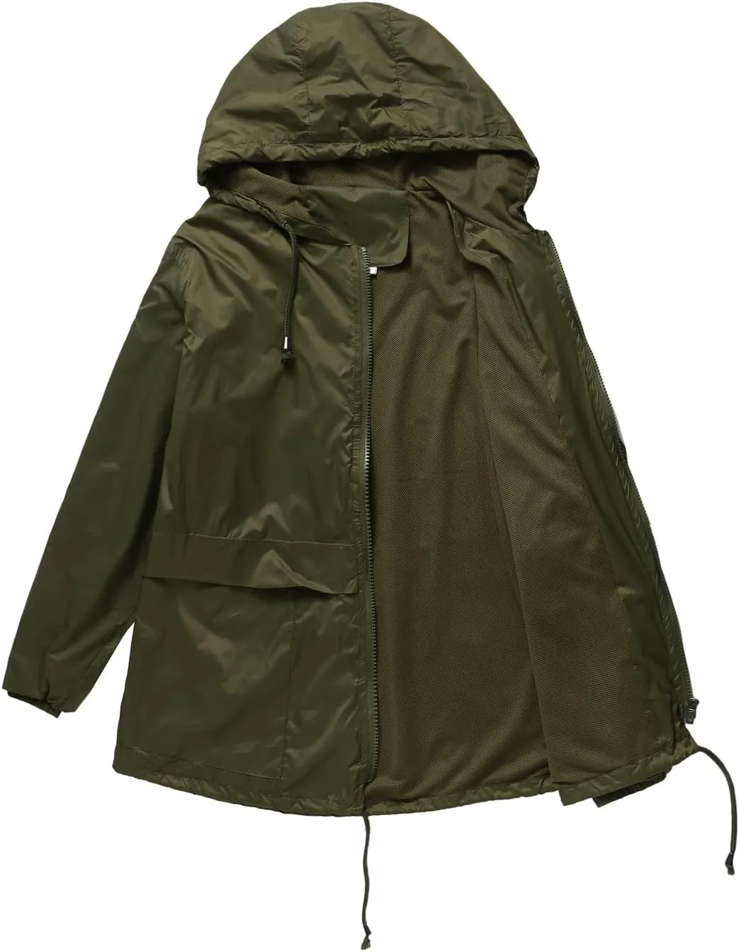 Rain Jackets for Women Lightweight Waterproof Raincoat with Hood Packable Active Outdoor Windbreaker