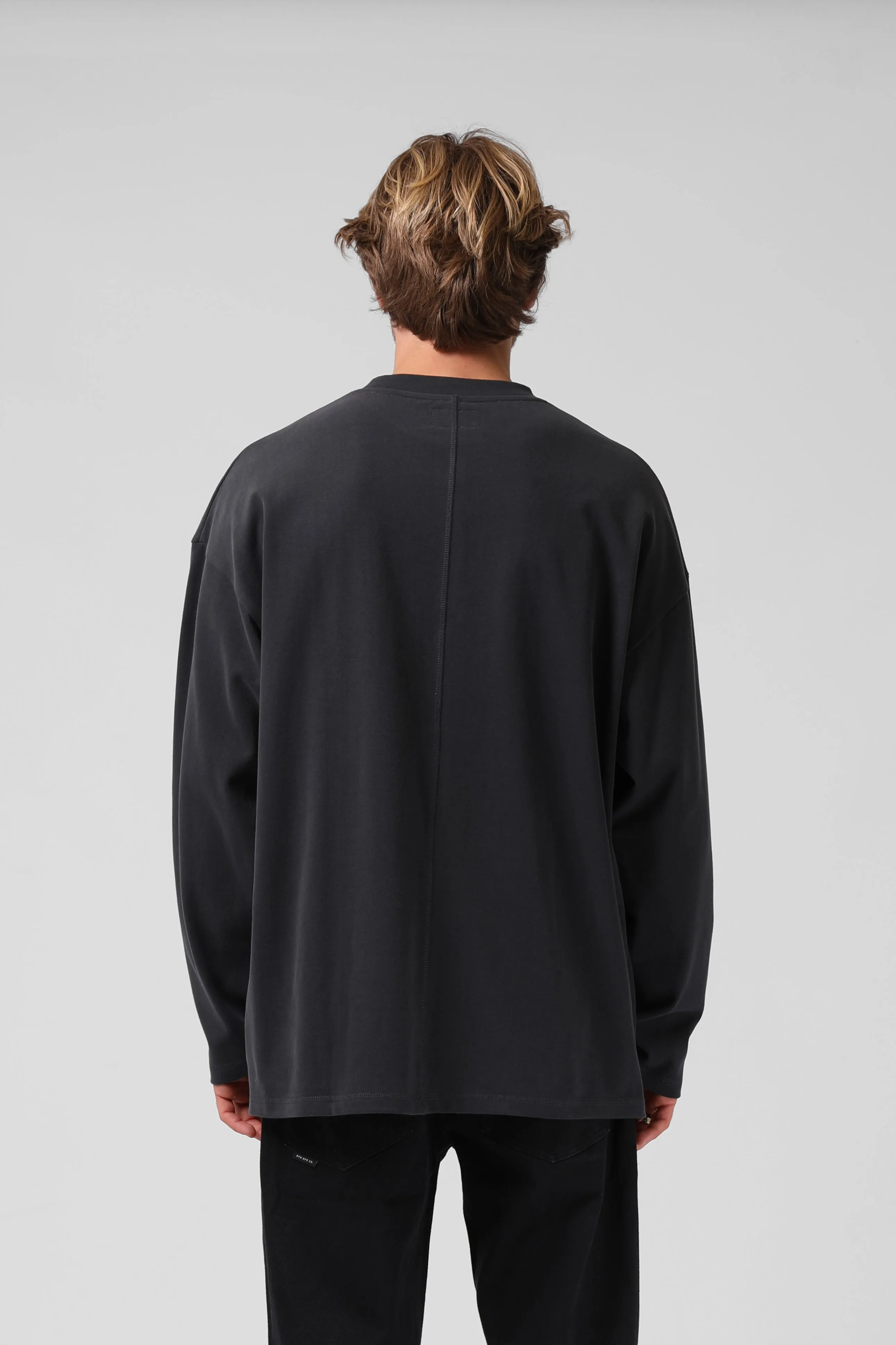 Sanded OS LS Tee - Slate