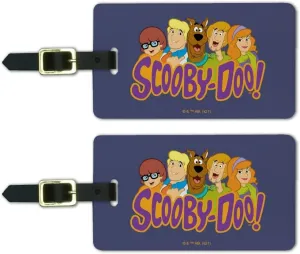 Scooby-Doo Gang Luggage ID Tags Suitcase Carry-On Cards - Set of 2