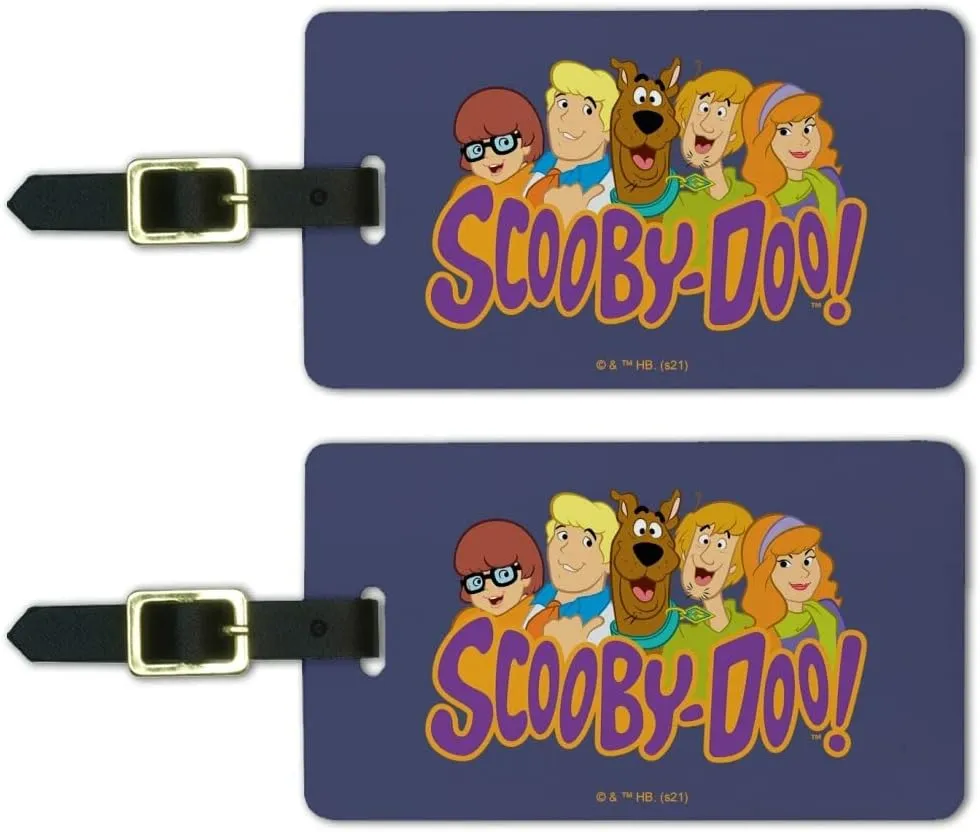 Scooby-Doo Gang Luggage ID Tags Suitcase Carry-On Cards - Set of 2