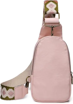 Sling for Women Casual Chest Multi-Functional Backpack Waterproof Shoulder Bag Wide Strap Crossbody