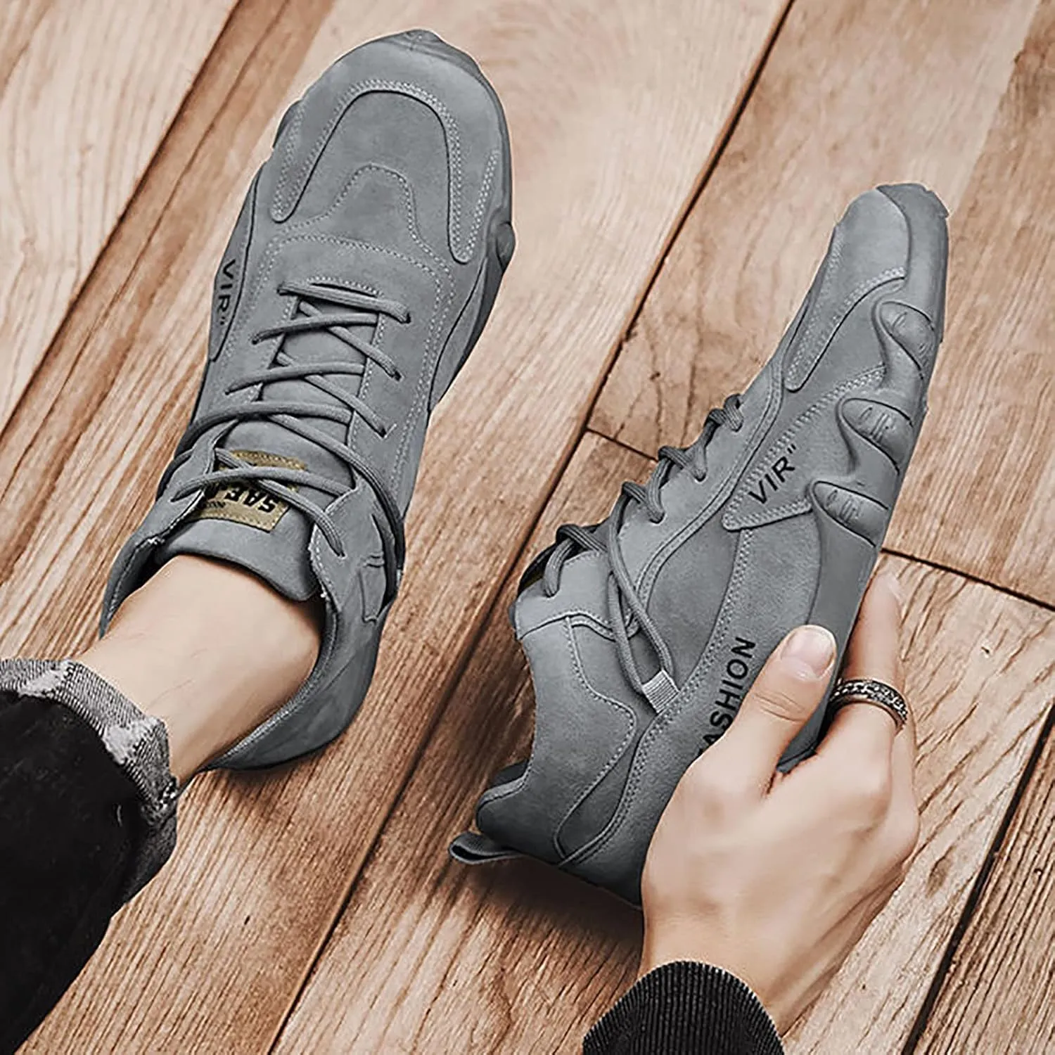 Sports Shoes for Men Popular Labor Work Shoes Wear High Top Board Casual Leisure Jungle Sneaker